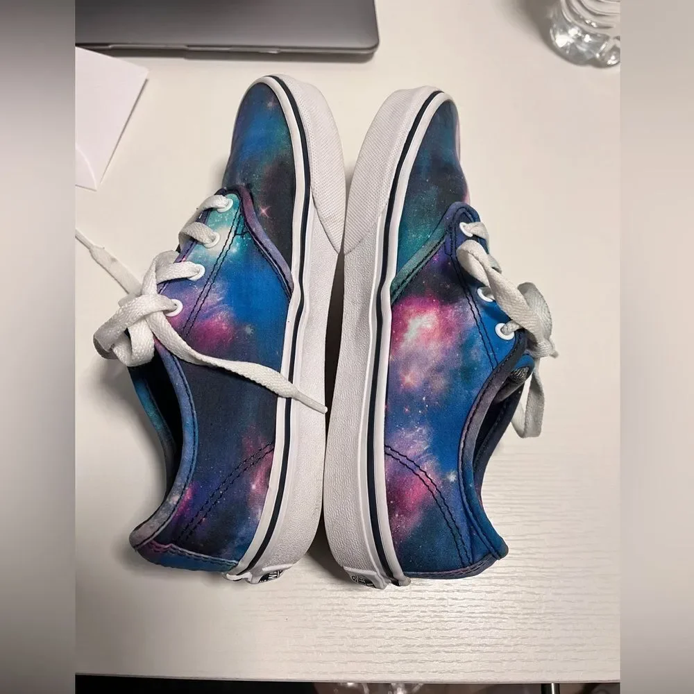 Vans Girl Missy Cosmic Galaxy Celestial Space Purple/Blue Size 3 EU 34